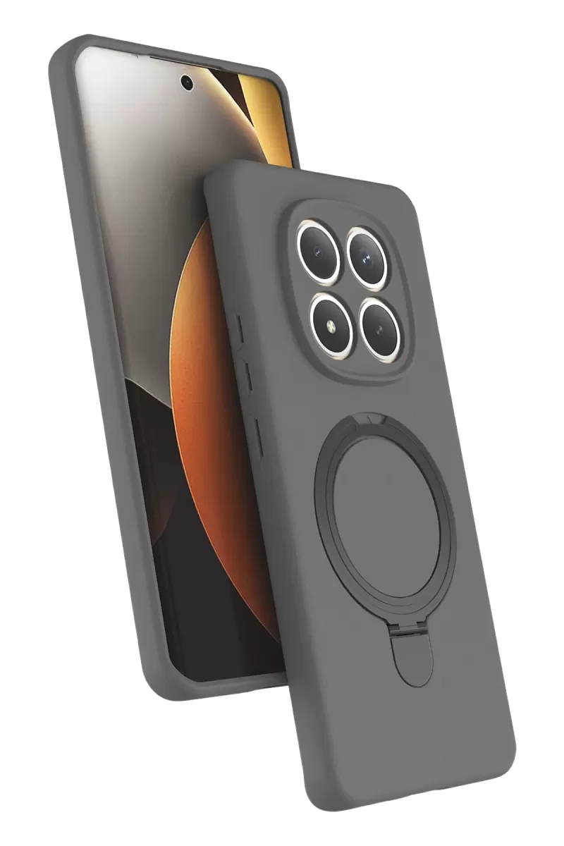 Newface Xiaomi Redmi Note 15 4G Regal Magsafe Standlı Kapak - Titan Gri