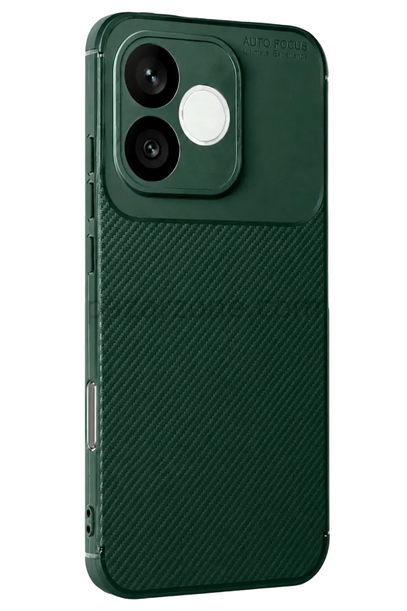 Newface Huawei Honor 600 Lite Auto Focus Karbon Kapak - Koyu Yeşil