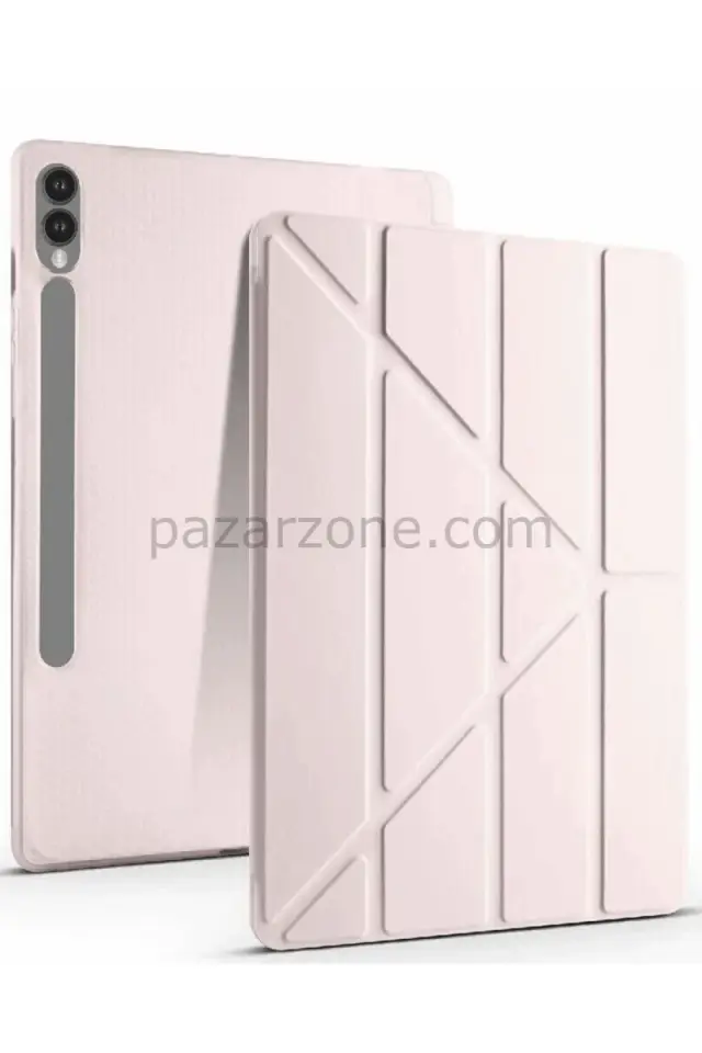 Newface Samsung Galaxy X610 Tab S9 FE Plus 12.4 Kılıf Kalemlikli Mars Tablet Kılıfı - Rose Gold