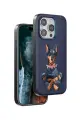 Venco Apple iPhone 15 Pro Max Perma Desenli Kapak - Lacivert