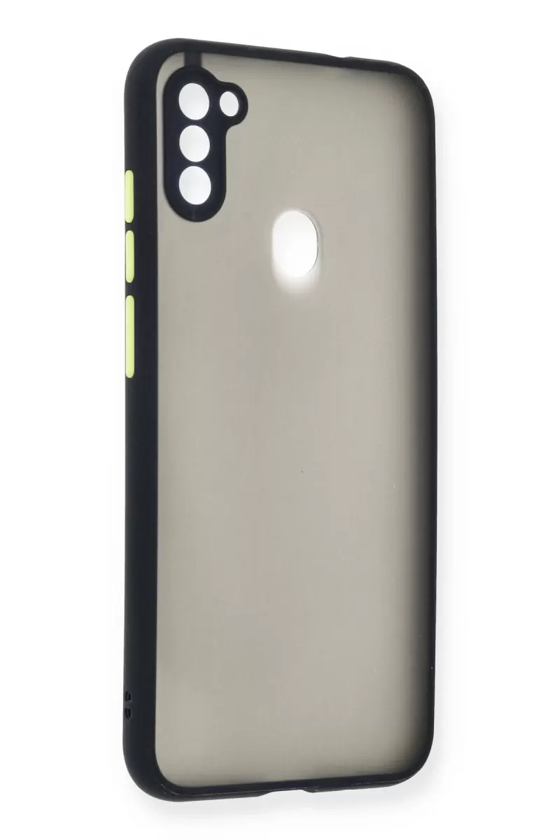 Newface Samsung Galaxy A11 Kılıf Montreal Silikon Kapak - Lacivert