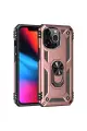 Newface Apple iPhone 14 Pro Kılıf Sofya Yüzüklü Silikon Kapak - Rose