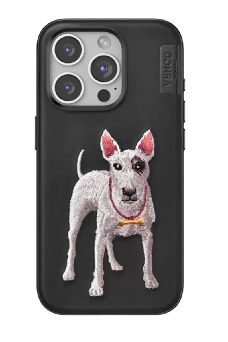 Venco Apple iPhone 15 Pro Max Perma Desenli Kapak - Siyah