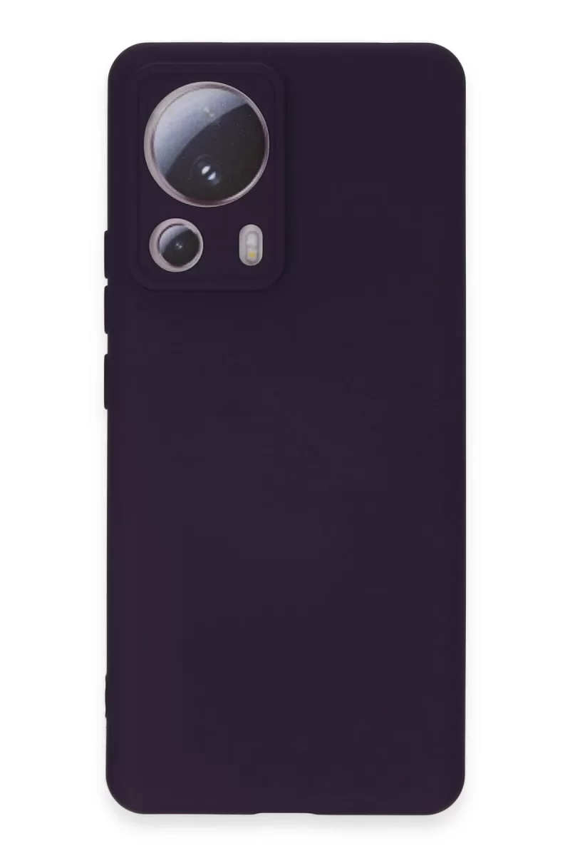 Newface Xiaomi Mi 13 Lite Kılıf Nano içi Kadife Silikon - Mor