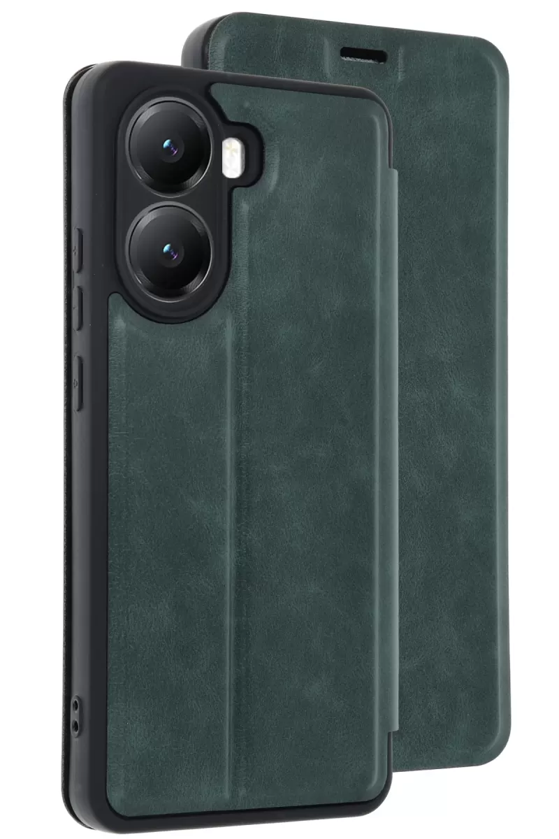 Newface Xiaomi Poco X7 Pro Kılıf Flip Cover - Koyu Yeşil