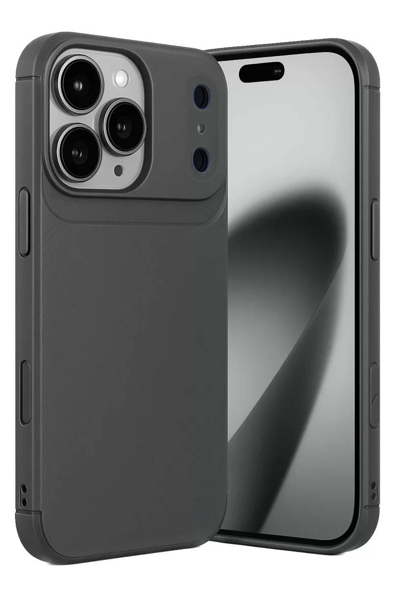 Newface Apple iPhone 17 Pro Auto Focus Karbon Kapak - Gri