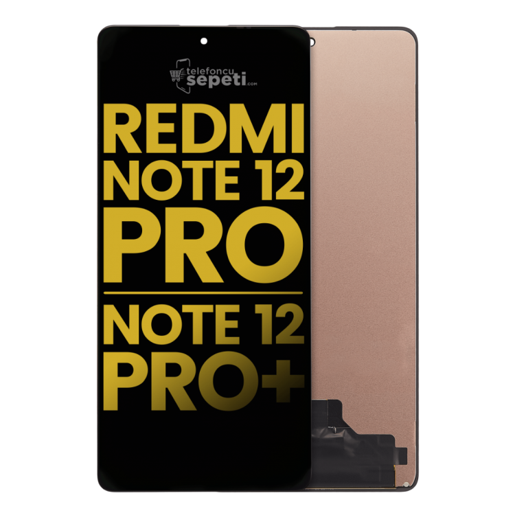 Redmi Note 12 Pro Uyumlu Ekran Dokunmatik Siyah Çı