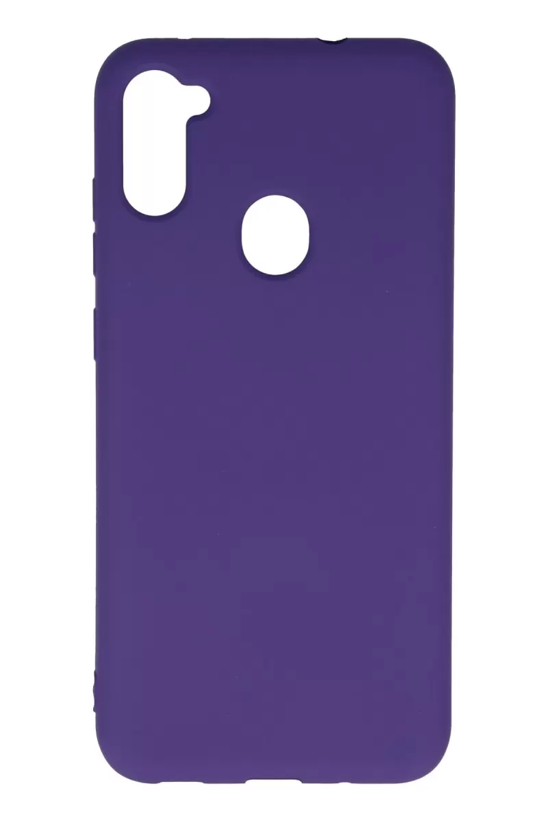 Newface Samsung Galaxy A11 Kılıf Nano içi Kadife Silikon - Mor