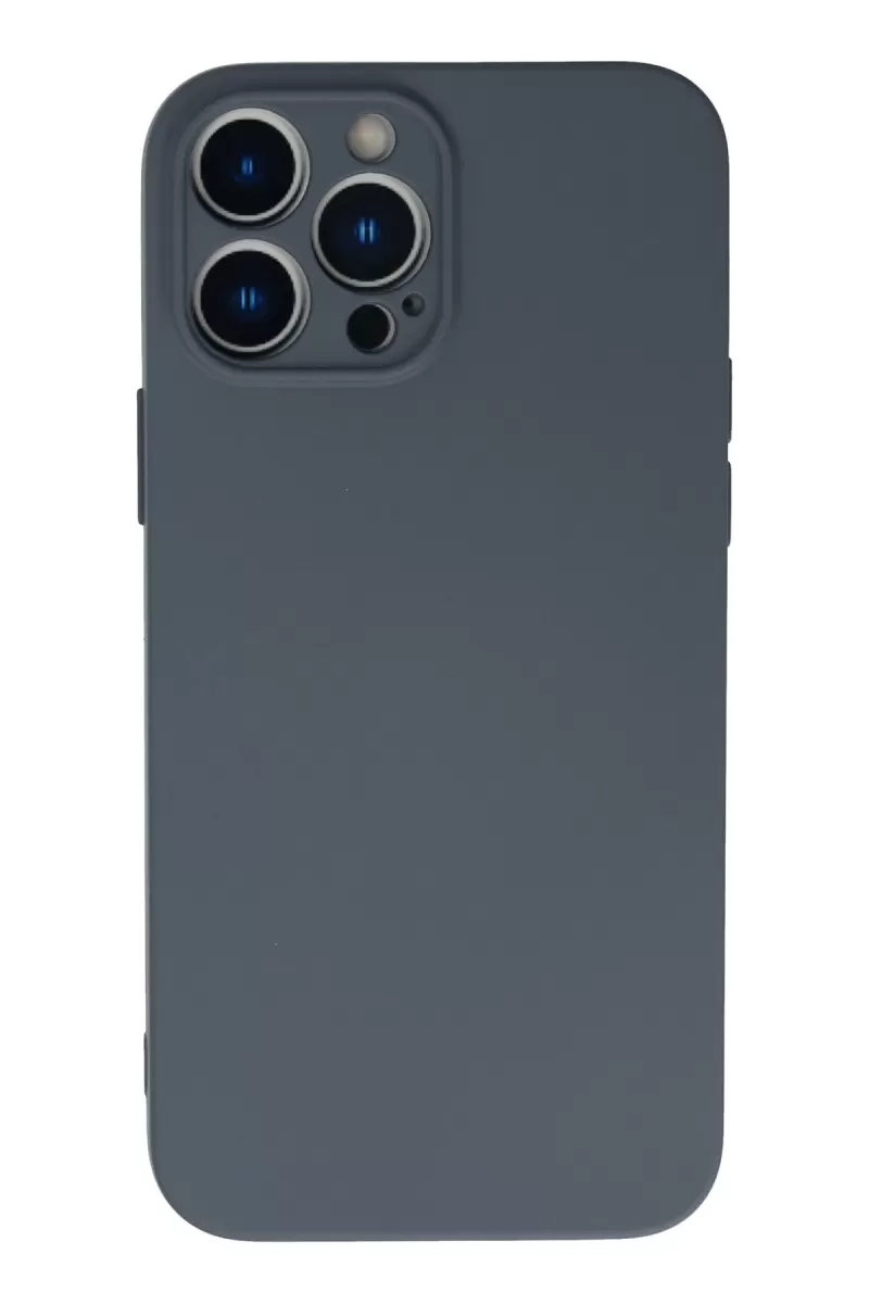 Newface Apple iPhone 13 Pro Kılıf Nano içi Kadife Silikon - Gri