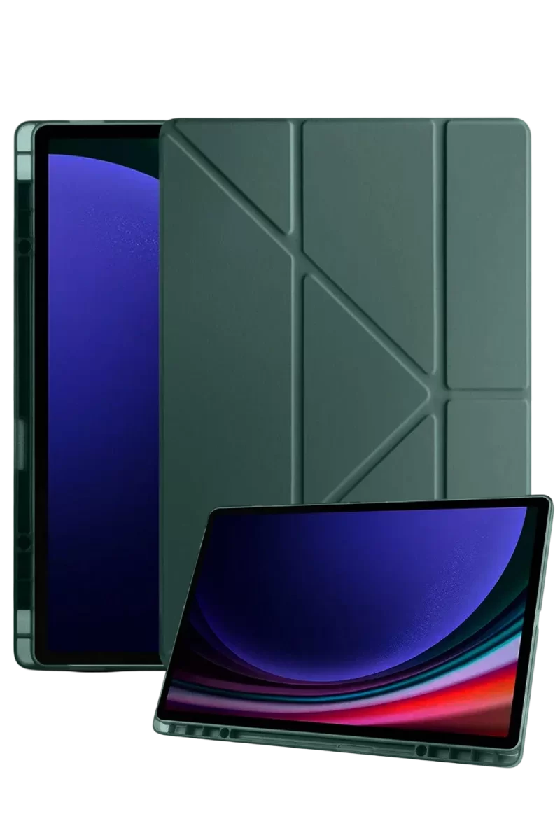 Newface Samsung Galaxy X730 Tab S11 Kalemlikli Mars Tablet Kılıfı - Koyu Yeşil