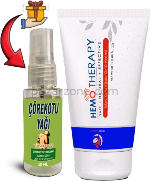 Hemo Therapy: 1 Adet>iskoç Karaağaç Özlü An.al Bakım Kremi 50 ml  + Çörekotu Yağı
