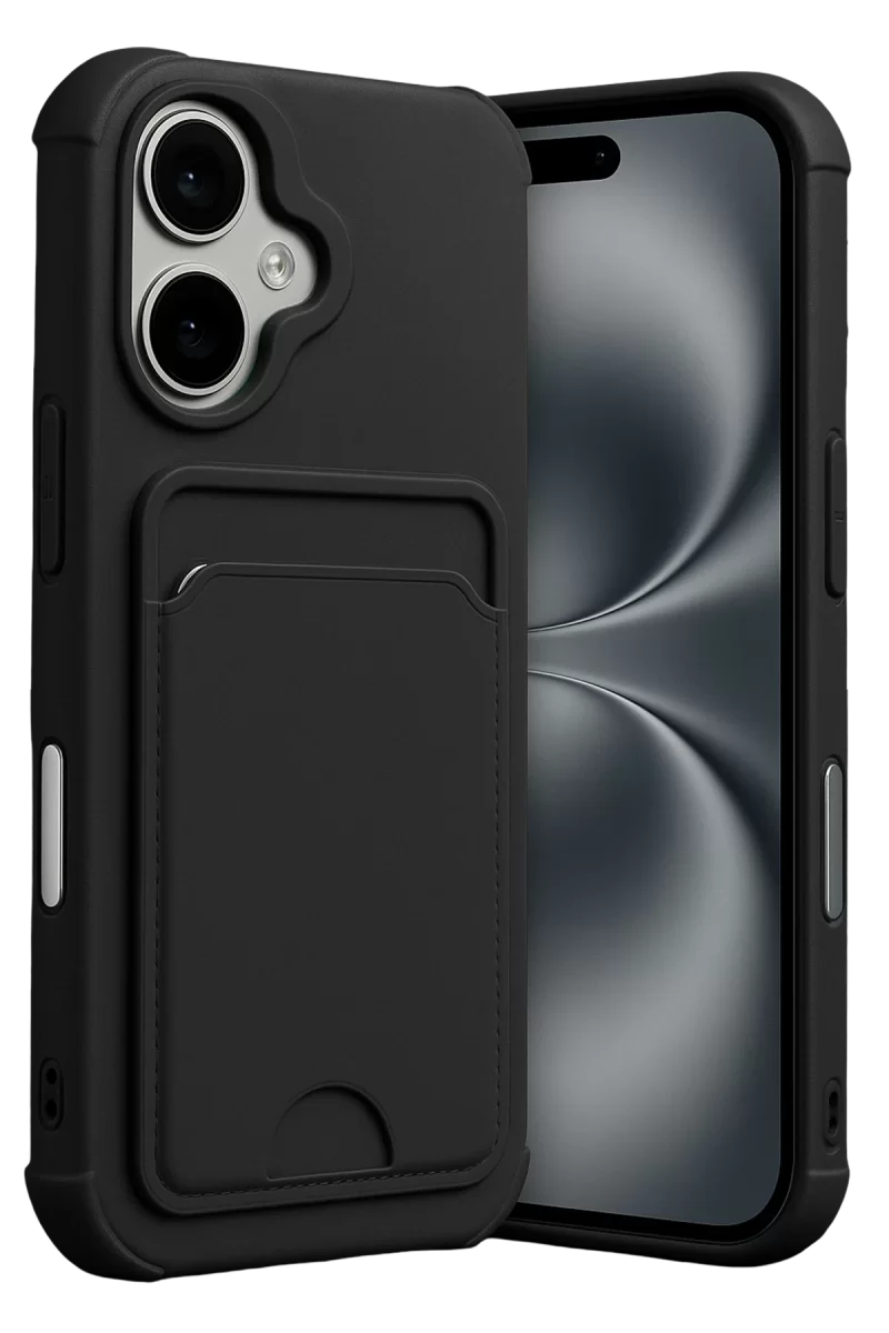 Newface Apple iPhone 17 Kelvin Kartvizitli Silikon - Siyah