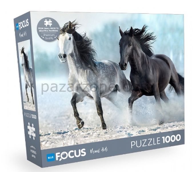 Blue Focus Horses (Atlar) - 1000 Parça