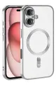 Newface Apple iPhone 17 Kross Magneticsafe Kapak - Gümüş