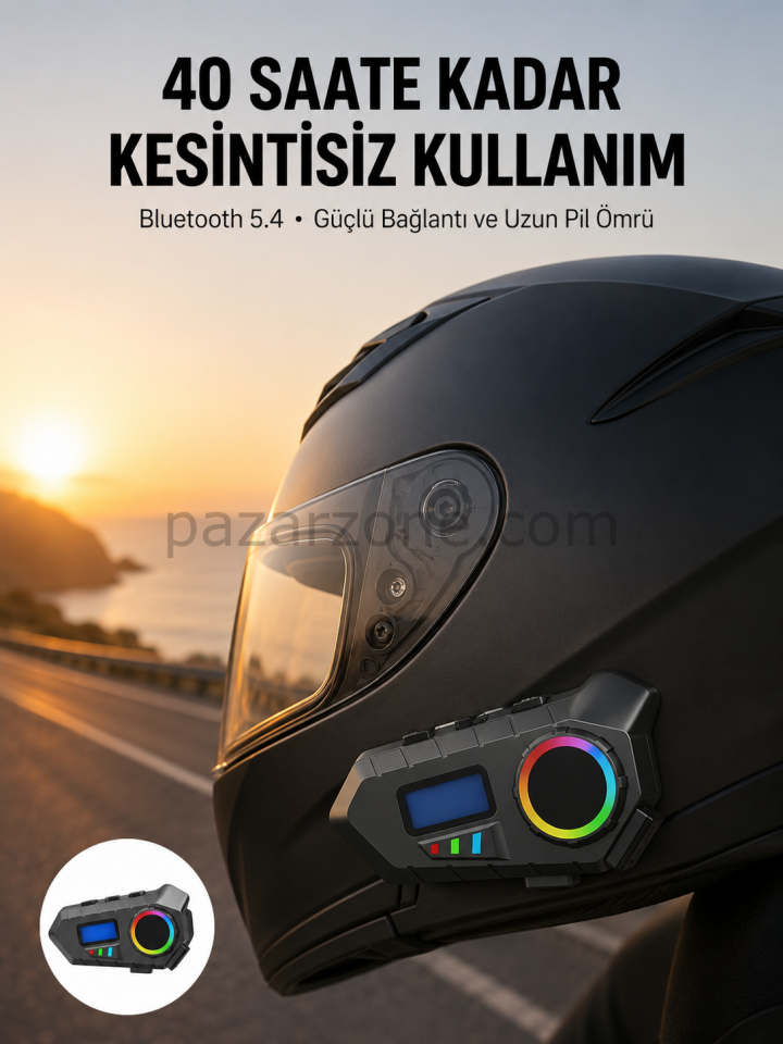 Bluetooth 5.4 Kablosuz Hoparlör IP65 Su Geçirmez ve 40 Saat Uzun Pil Ömürlü