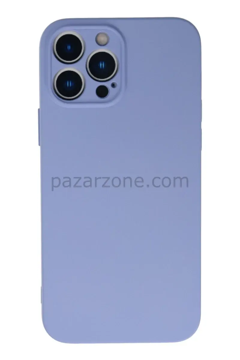 Newface Apple iPhone 13 Pro Kılıf Nano içi Kadife Silikon - Lila