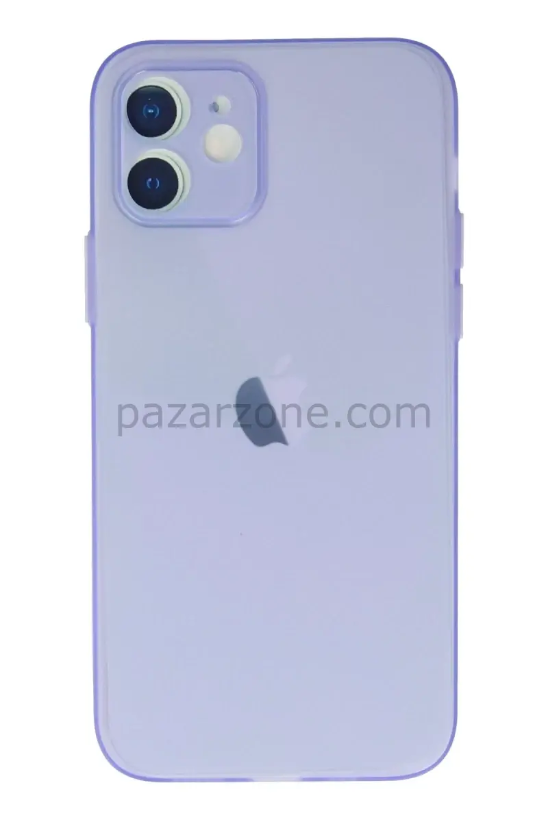 Newface Apple iPhone 12 Kılıf Puma Silikon - Mor