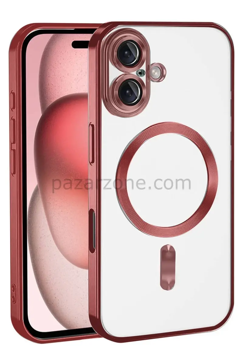 Newface Apple iPhone 17 Kross Magneticsafe Kapak - Kırmızı
