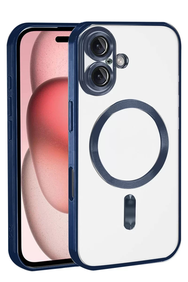 Newface Apple iPhone 17 Kross Magneticsafe Kapak - Lacivert