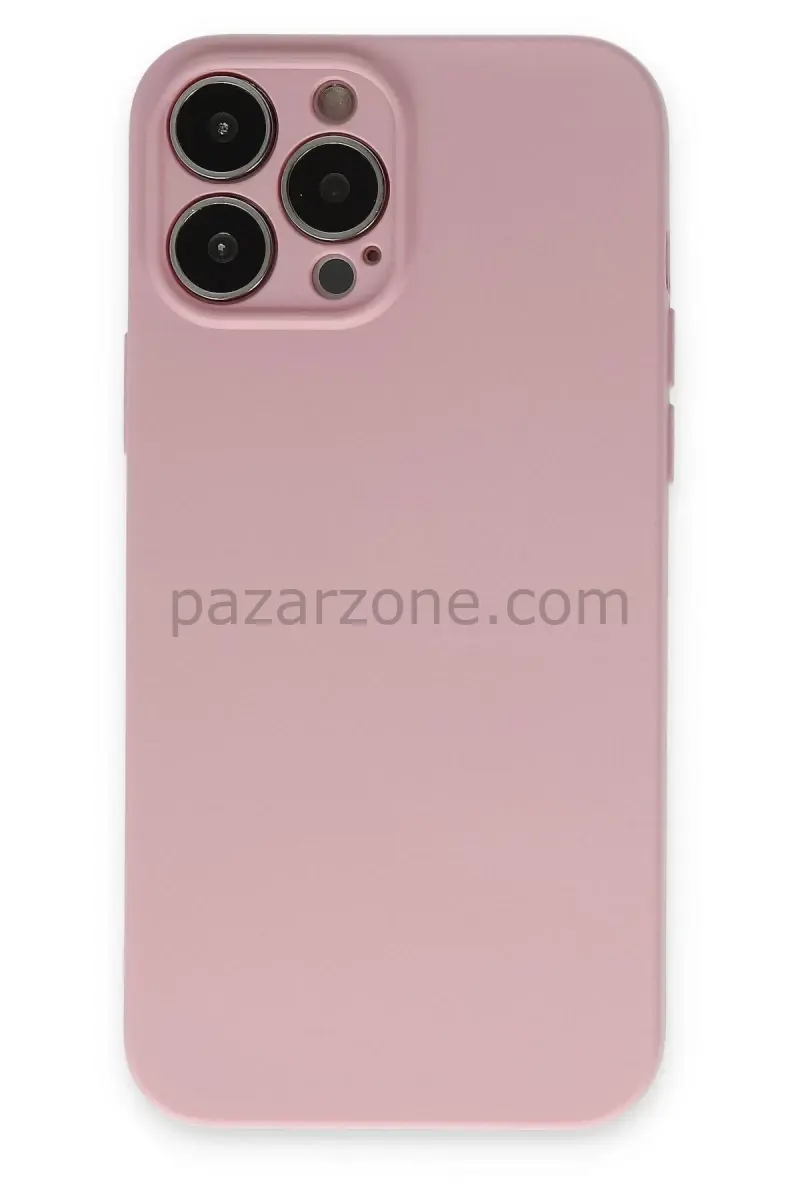 Newface Apple iPhone 13 Pro Kılıf Nano içi Kadife Silikon - Pembe