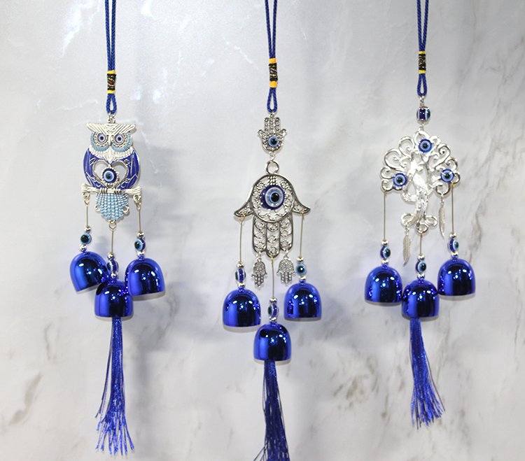 Metal Nazar Boncuğu Çan Model 6