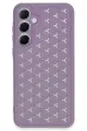 Newface Samsung Galaxy A25 5G Kılıf Petek Silikon Kapak - Lila