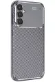 Newface Samsung Galaxy A26 Kılıf Auto Focus Karbon Kapak - Gri