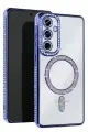 Newface Samsung Galaxy A56 Joke Simli Magneticsafe Kılıf - Mavi