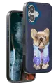 Venco Apple iPhone 16 Cute Desenli Kapak - Lacivert