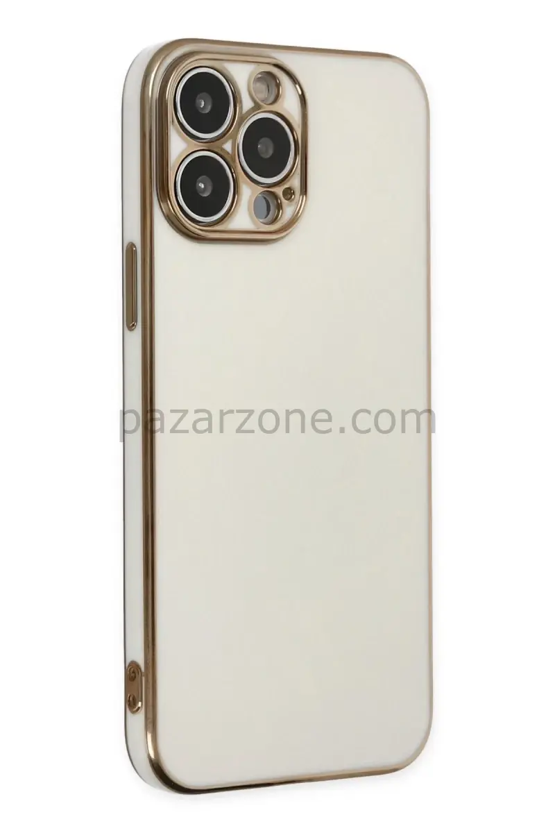 Newface Apple iPhone 14 Pro Kılıf Volet Silikon - Beyaz