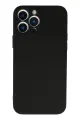 Newface Apple iPhone 13 Pro Kılıf Nano içi Kadife Silikon - Siyah