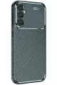 Newface Samsung Galaxy A26 Kılıf Auto Focus Karbon Kapak - Koyu Yeşil