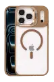 Joko Apple iPhone 17 Pro Max Remim Lensli Magsafe Standlı Kapak - Kahverengi