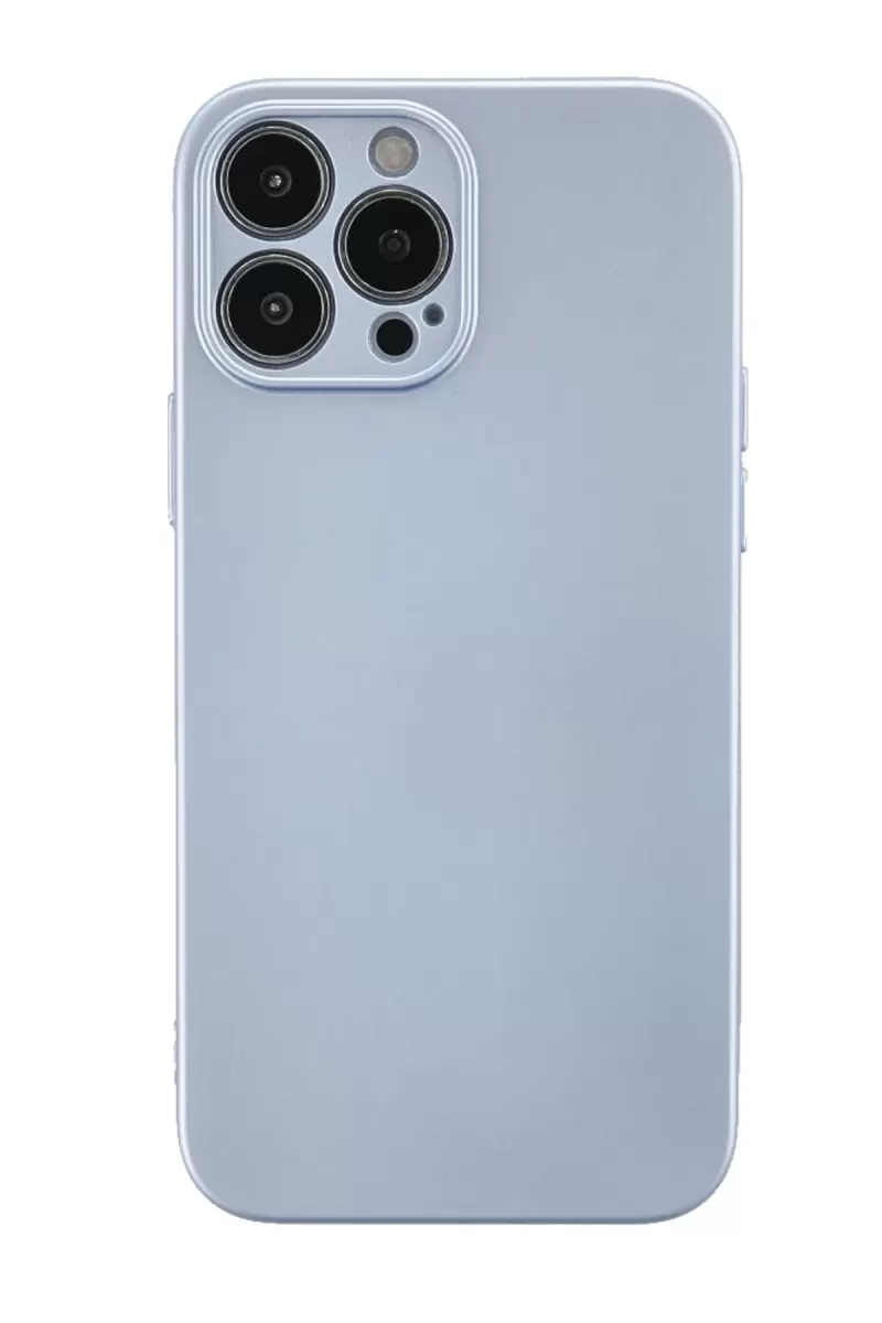 Newface Apple iPhone 13 Pro Kılıf Nano içi Kadife Silikon - Sky Blue