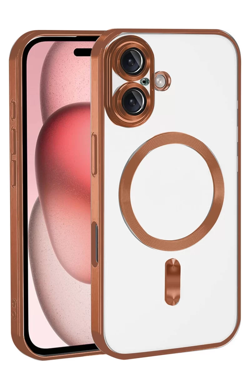 Newface Apple iPhone 17 Kross Magneticsafe Kapak - Turuncu