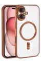 Newface Apple iPhone 17 Kross Magneticsafe Kapak - Turuncu