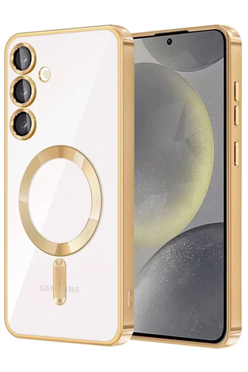 Newface Samsung Galaxy A56 Kross Magneticsafe Kapak - Gold