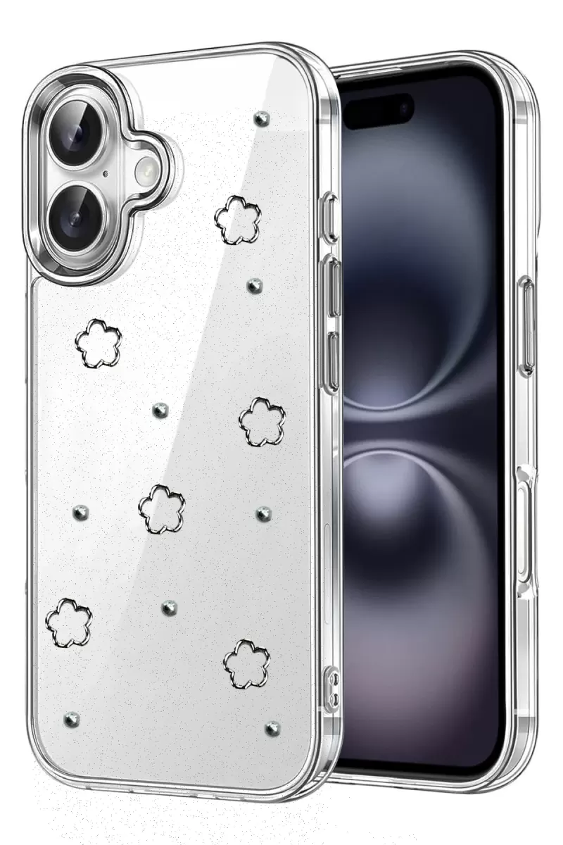 Newface Apple iPhone 16 Fiyonk Desenli Kapak - Desen 2