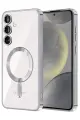 Newface Samsung Galaxy A56 Kross Magneticsafe Kapak - Gümüş