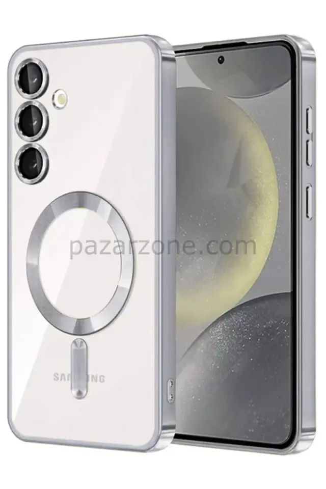 Newface Samsung Galaxy A56 Kross Magneticsafe Kapak - Gümüş