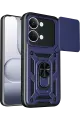 Newface Xiaomi Poco X8 Pro Max Pars Lens Yüzüklü Silikon - Lacivert