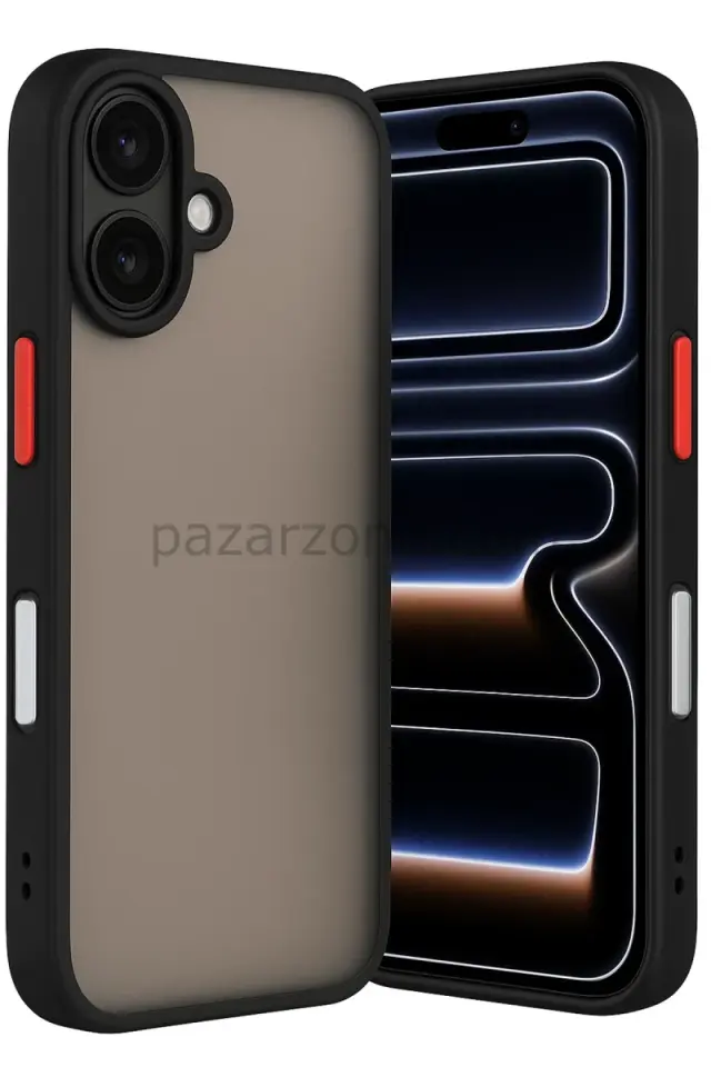 Newface Apple iPhone 17 Kılıf Montreal Silikon Kapak - Siyah