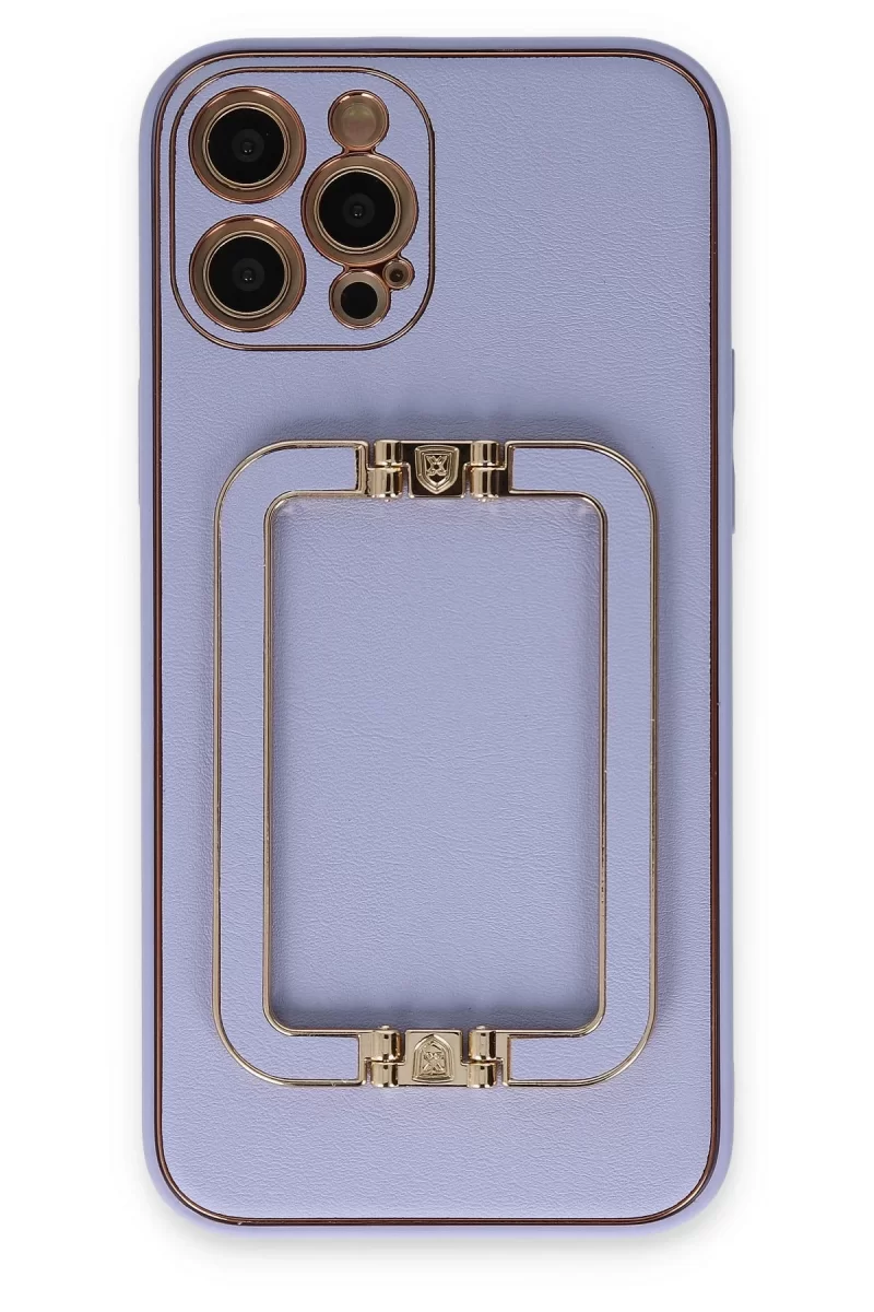 Newface Apple iPhone 12 Pro Kılıf Coco Elit Kapak - Lila