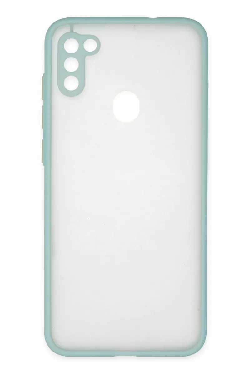 Newface Samsung Galaxy A11 Kılıf Montreal Silikon Kapak - Turkuaz