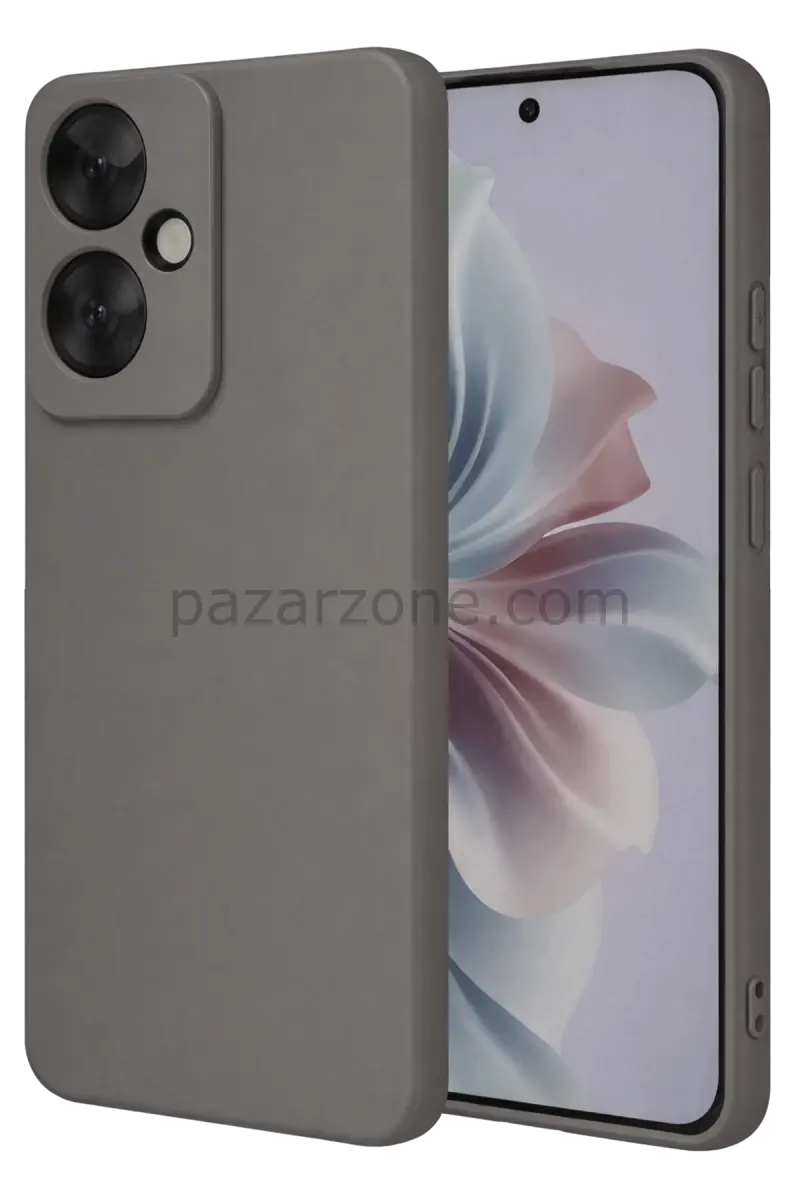 Newface Oppo Reno 11F Kılıf First Silikon - Gri