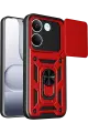 Newface Xiaomi Poco X8 Pro Pars Lens Yüzüklü Silikon - Kırmızı