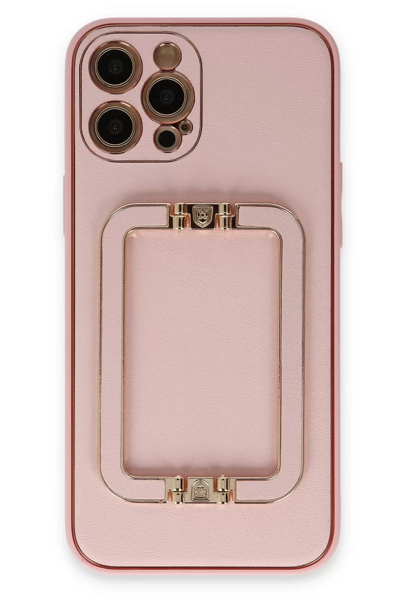 Newface Apple iPhone 12 Pro Kılıf Coco Elit Kapak - Pembe