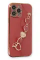 Newface Apple iPhone 14 Pro Max Kılıf Esila Silikon - Kırmızı