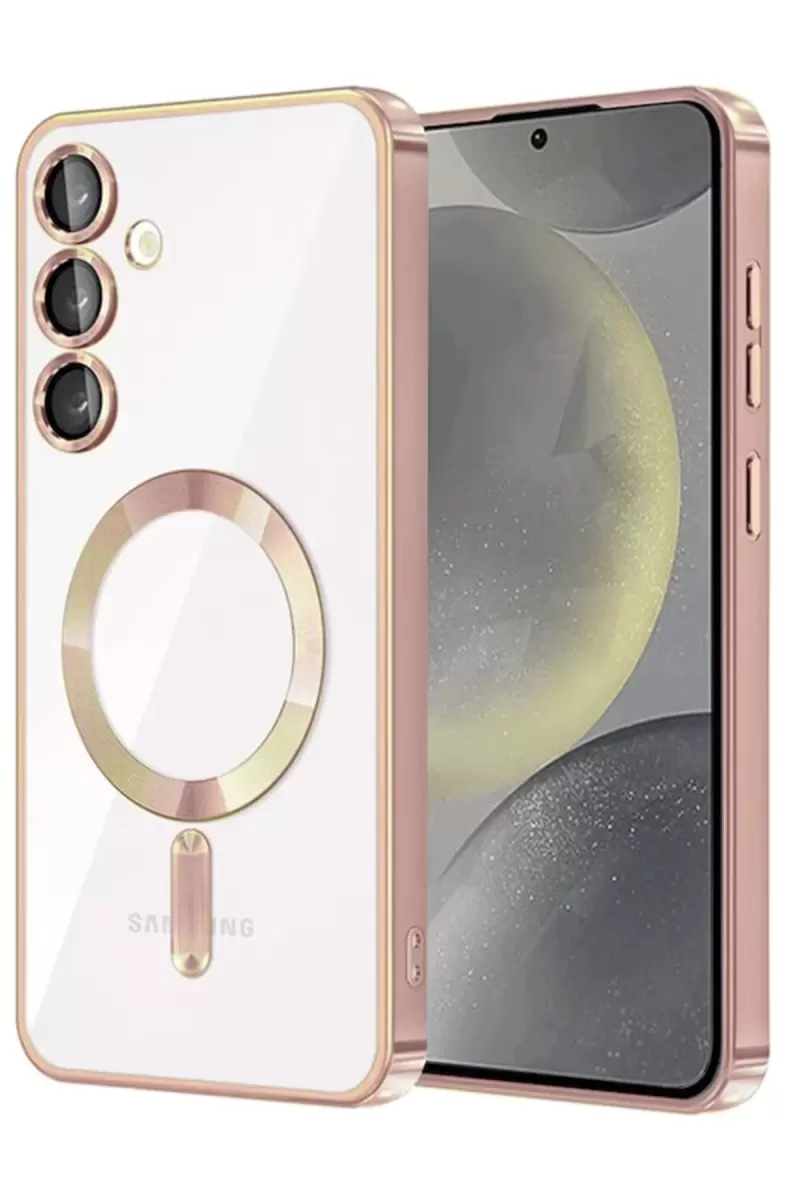 Newface Samsung Galaxy A56 Kross Magneticsafe Kapak - Rose