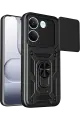 Newface Xiaomi Poco X8 Pro Pars Lens Yüzüklü Silikon - Siyah